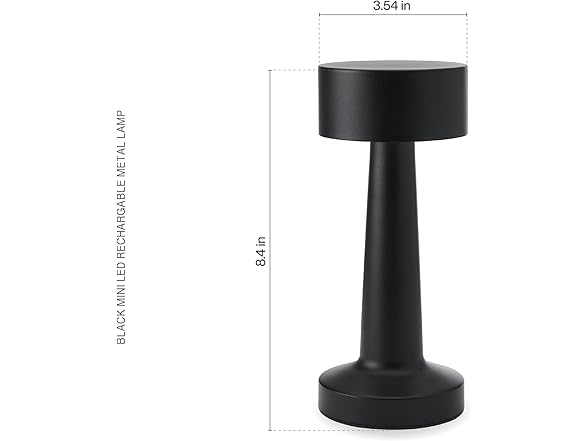 Elements 8.4" Black LED Desk Lamp