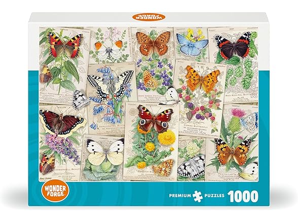 Wonder Forge Butterfly Splendor 1000 Piece Jigsaw Puzzle
