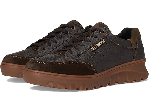 Mephisto Mens Flynn Dark Brown 8 Medium