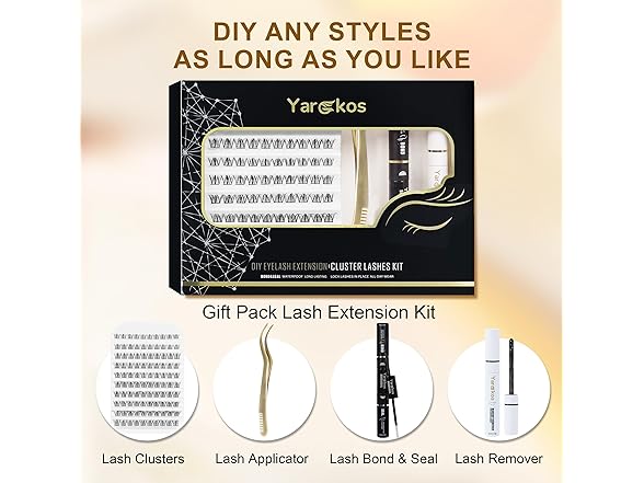 Yargkos Eyelash Extension Kit