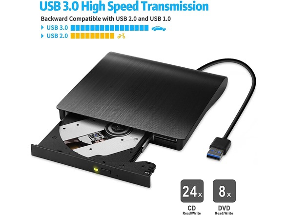 2Pk External DVD Drive Writer USB 3.0 - Gallery 8