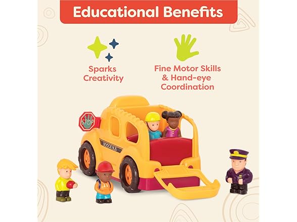 B. toys – Interactive Yellow School Bus Toy
