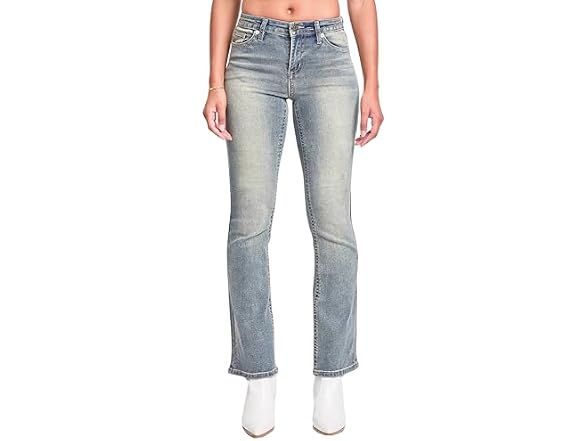 YMI Kids (7) Jeans Women's Mid Rise Clean Hem Prem