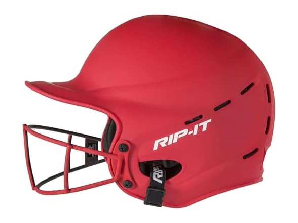 RIP-IT Vision Pro Softball Batting Helmet w/ Face Mask