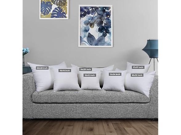 Utopia Bedding 16x16 Pillow Inserts