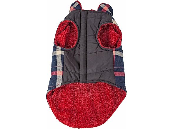 Pet Life ® Allegiance Plaid Dog Coat