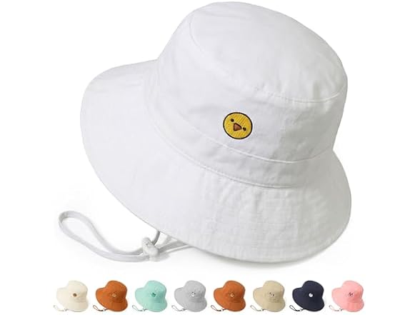 RIVBOS Toddler Sun Hat UPF 50+ Wide Brim