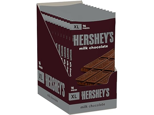 Hersheys Milk Choc XL Bars 4.4oz 12ct