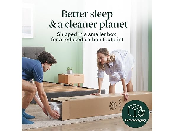 ZINUS 12" (New Version) True Support Hybrid Full Mattress