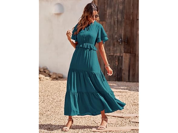Prettygarden Women (M) Summer Boho Maxi V Dress