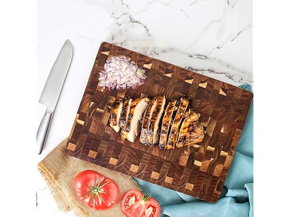 Dexas Acacia Butcher Block Cutting Board 