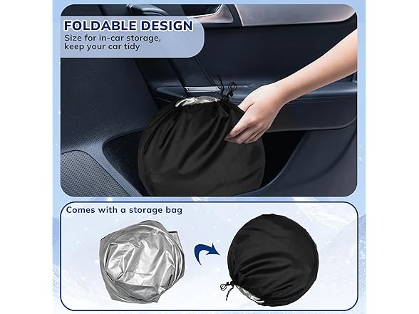 TOPASHDE Windshield Sun Shade-Car Window Shades &