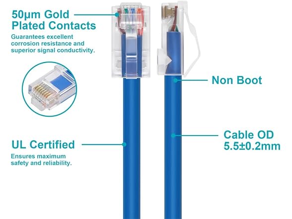 Monoprice Cat6A Patch Cable - 10 Feet