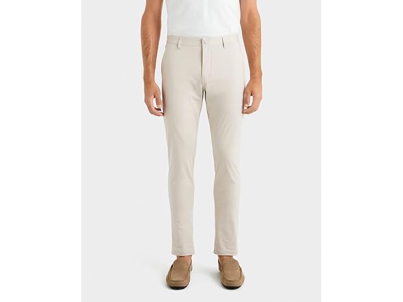 Rhone Men's Slim Commuter Pants, Khaki,
