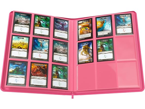 Gamegenic Zip-Up Album 18-Pocket, Pink