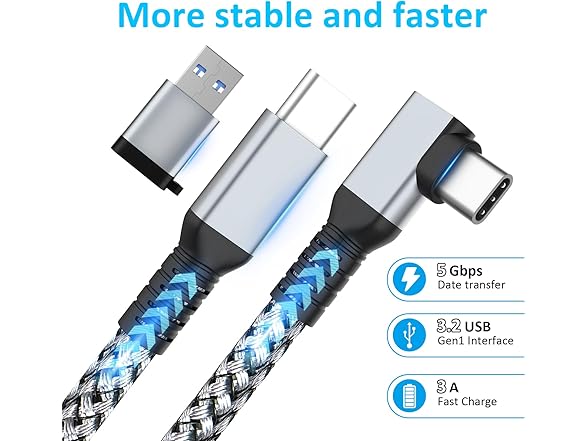 VZNEK 16FT USB-C 3.0 Data Transfer Cable