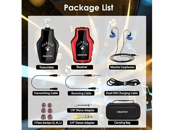 KIMAFUN Wireless in Ear Monitor System