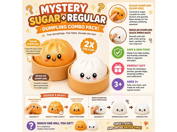 2Pk Squishy Dump+Sugar Mystery