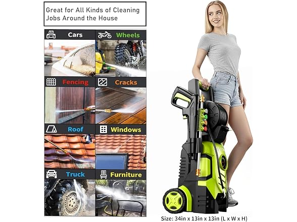 FOTING BC1605826043998 Pressure washer (Green) (Open Box) - Gallery 5