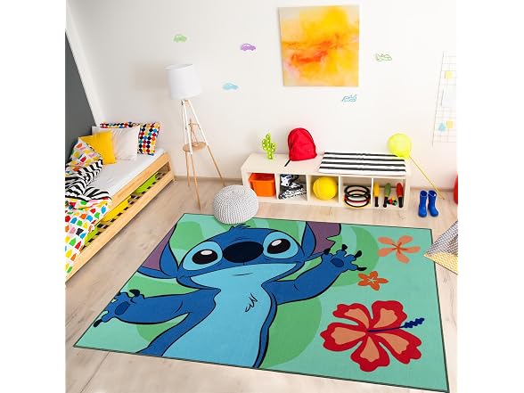 Gertmenian Lilo and Stitch Rug 4x6