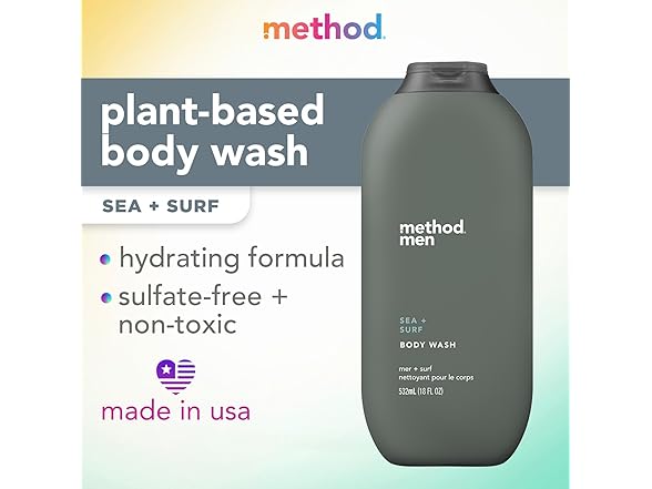 Method Men Body Wash Sea+Surf 18oz