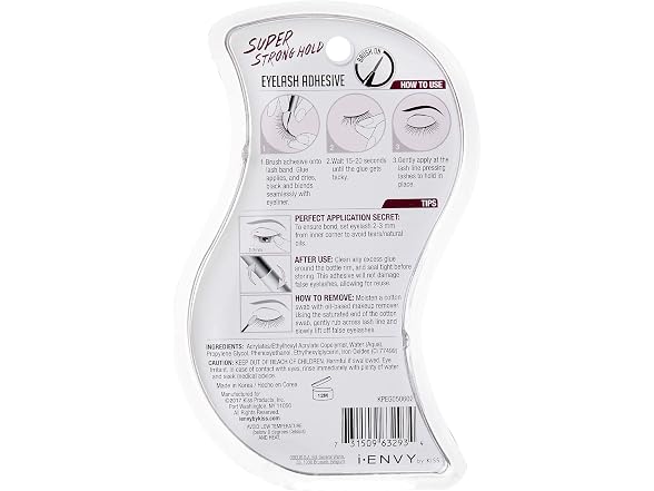 iEnvy Eyelash Adhesive Brush On Latex Free Black