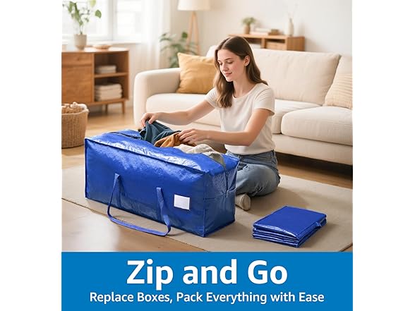 VISVEIL 6 Pack Heavy Duty Moving Bags