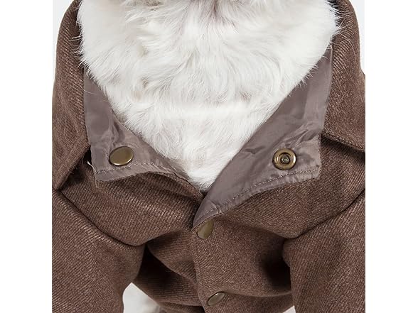 Pet Life ® Galore Buckled Wool Dog Coat