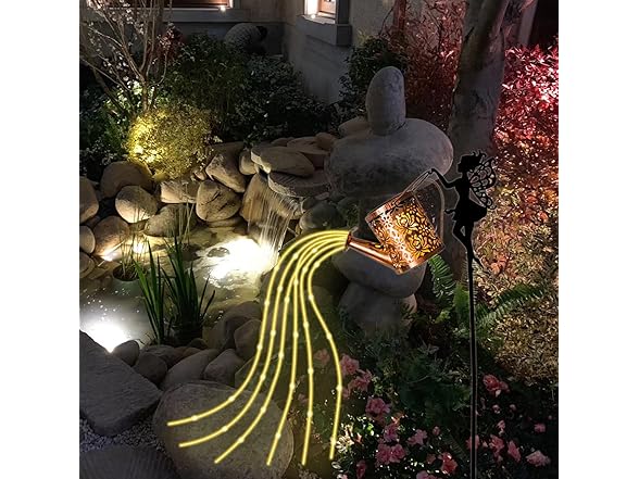 Neeenn Fairy Garden Stake with Solar Watering