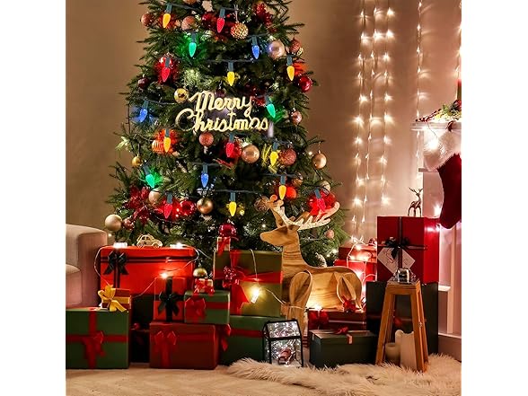 Brightever C6 Christmas Lights, 35FT