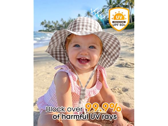 FURTALK Baby Girl Sun Hat 3 Pack