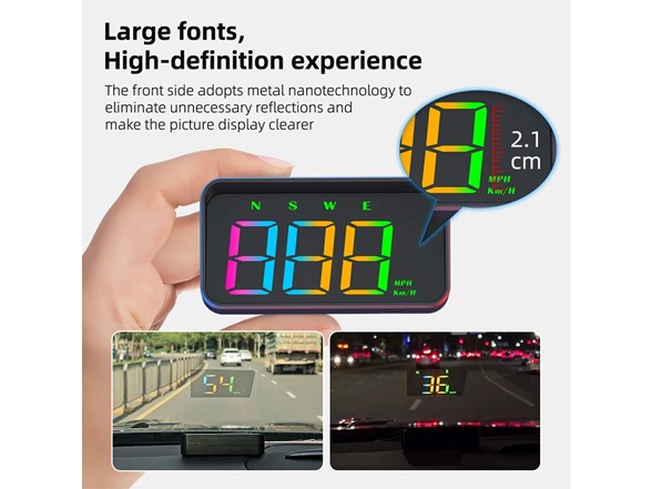 Head-Up Speedometer Display