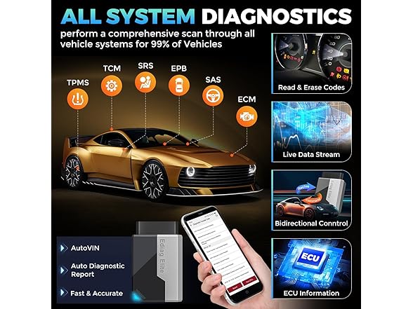 KINGBOLEN Ediag Elite OBD2 Scanner