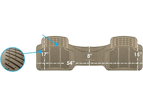 FH Group Car Floor Mats - Heavy-Duty Rubber Floor Mats