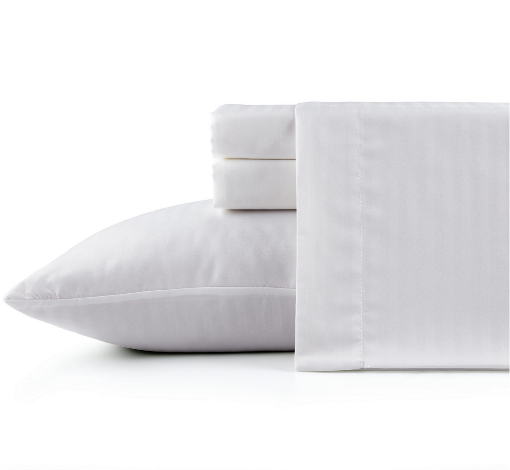 Bibb Home 1500 Series Damask Stripe 4 Piece Sheet Set - Gallery 16