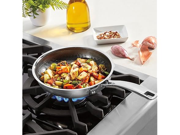 Cuisinart FusionPlus Hybrid Nonstick Stainless Steel Cookware, 8-inch Skillet 
