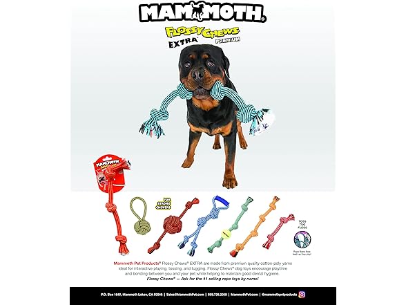 Mammoth Pet Products Medium 20" Extra 3 Knot