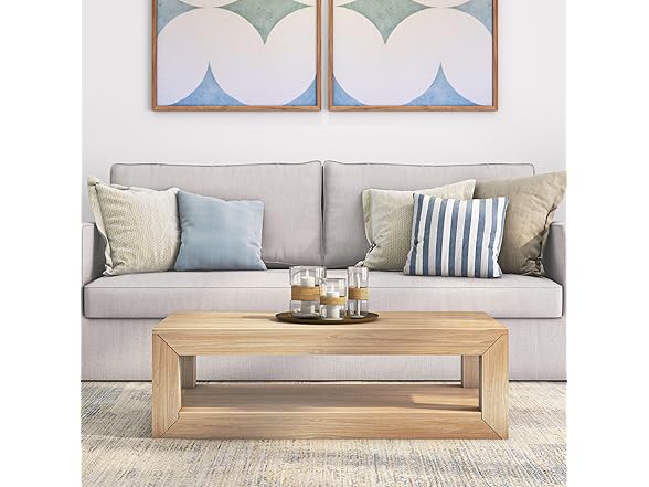 Plank+Beam Modern Rectangular Coffee Table