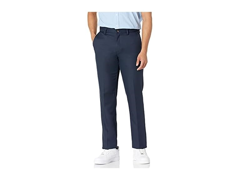 Amazon Essentials Mens Slim Fit Flat Front Dress Pant