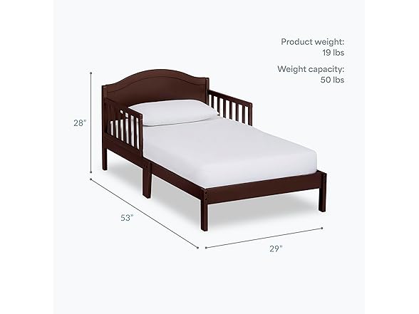 Dream On Me Sydney Toddler Bed w/Guards
