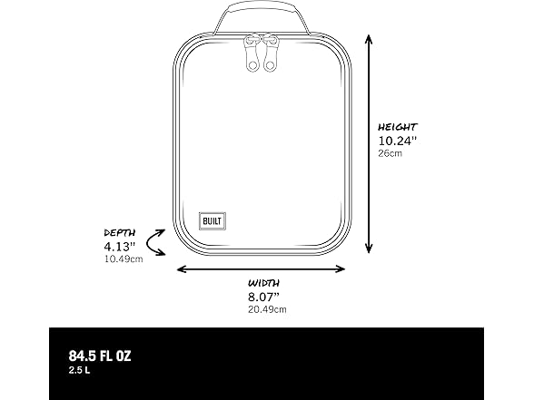 BUILT Hardshell Lunch Pack, Wild Berry Floral