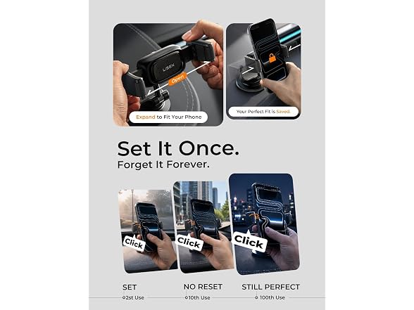 LISEN Ultra Suction Car Phone Mount