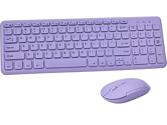 Arcwares Wireless Keyboard & Mouse Combo, Purple