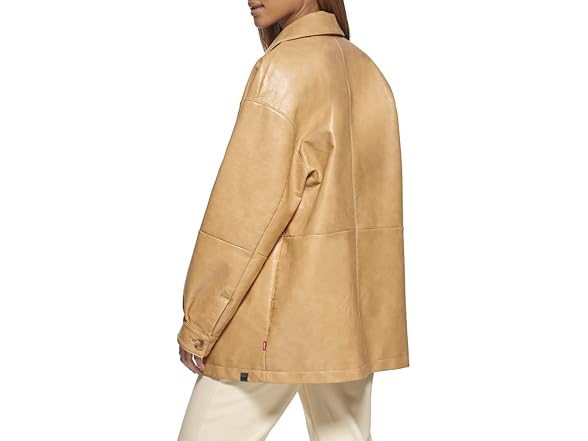 Levi's Tan Leather Blazer (M)
