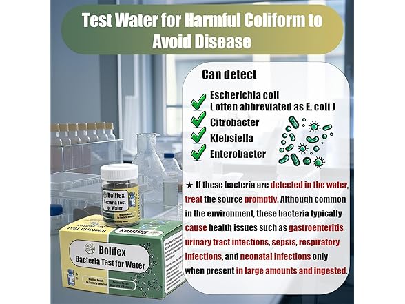 Bolifex Upgraded Coliform Bacteria Water