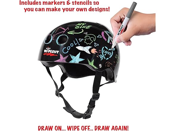 Wipeout Dry Erase Kids Helmet 5+