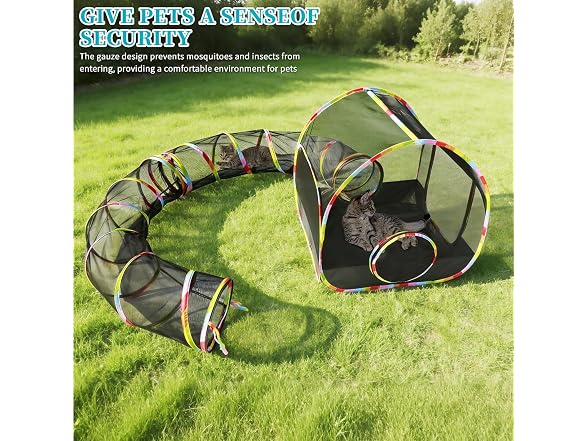 Naielfopet Outdoor Cat Enclosure 2-in-1