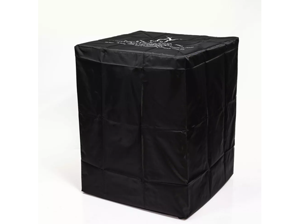 22" Sq 40k BTU Wicker Base Fire Table – Black
