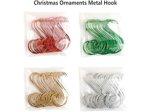 Generic 160 Pcs Metal S Hooks