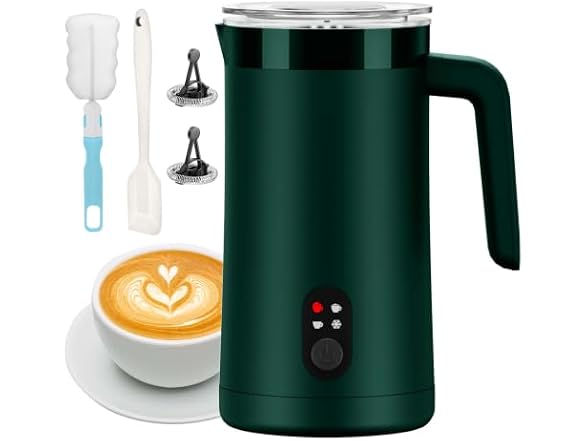 CookSwift Green 13.05oz Milk Frother
